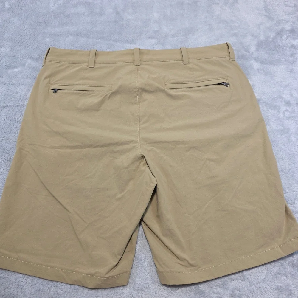 J.Crew Men 34 Khaki Tech Shorts Stretch 9" Inseam Re-Imagined Casual Golf - Picture 10 of 10